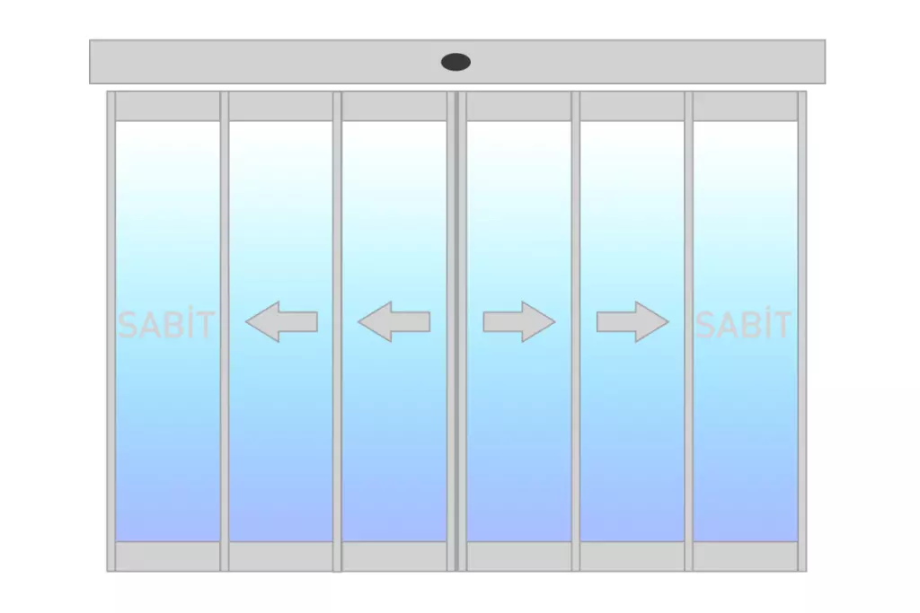 2 Wing Telescopic Doors