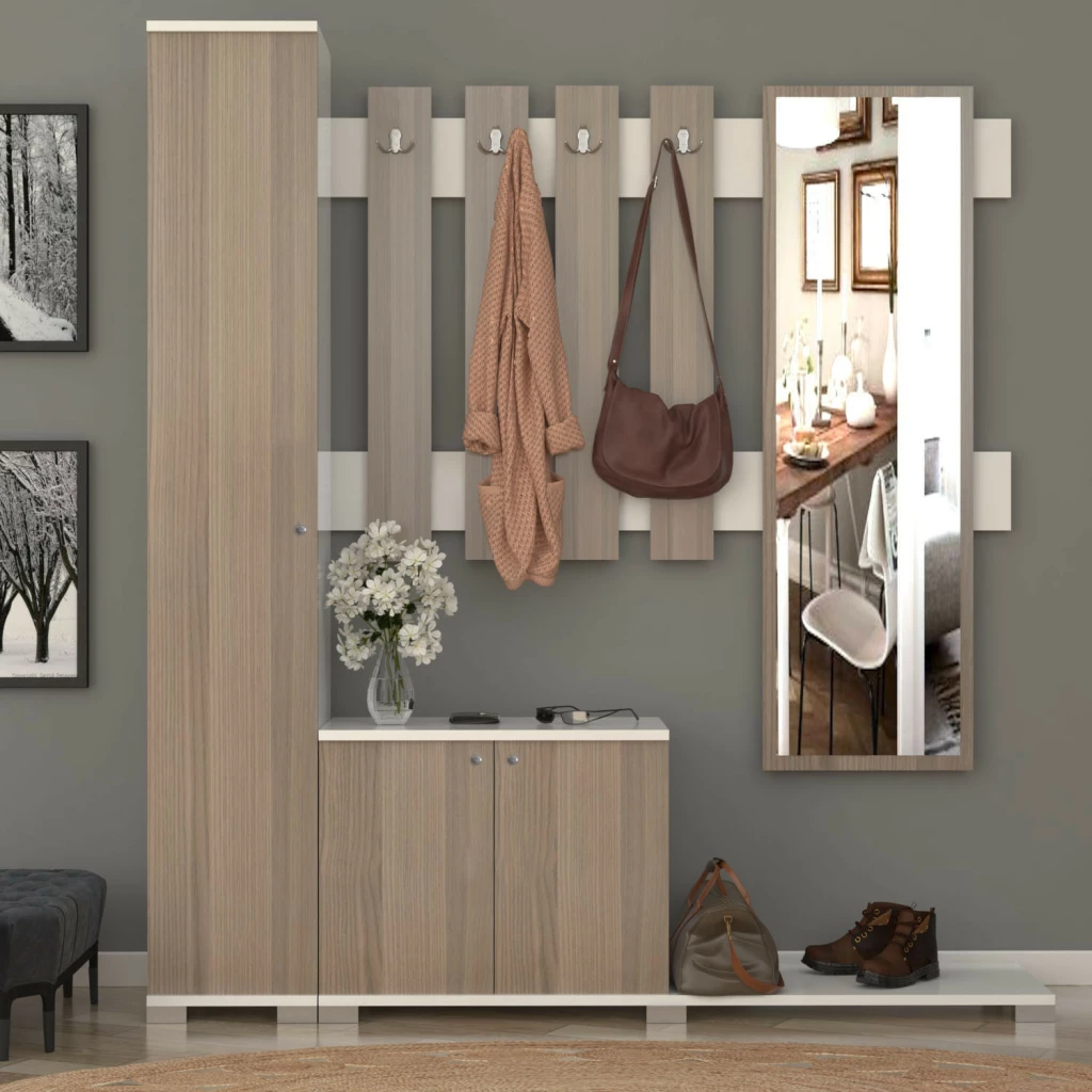 Remaks Akasya Cloakroom Coat Rack Set - Cordoba