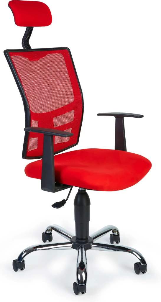 Remaks Seoul Gaming Chair Chair Computer Chair Office Chair Chrome Legs- Red SEUL10