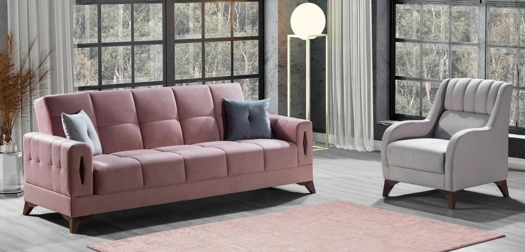 LIVING ROOM COLLECTION Lotus Sofa Set 33B