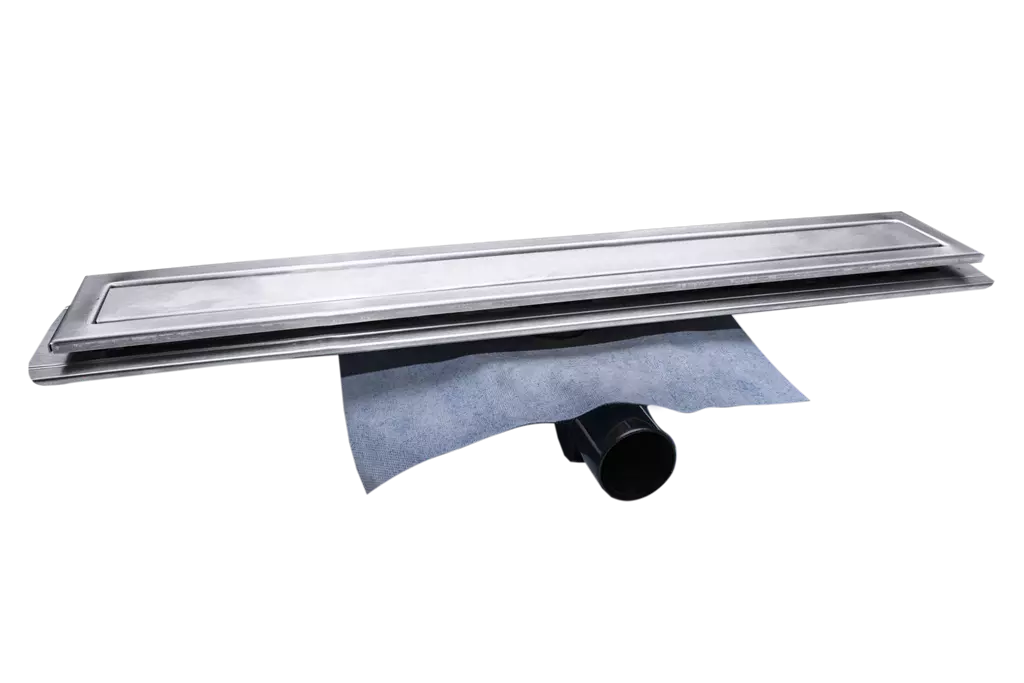 COMPLETE STAINLESS SHOWER CHANNEL WITH TEXTILE MEMBRANE (40 CM)