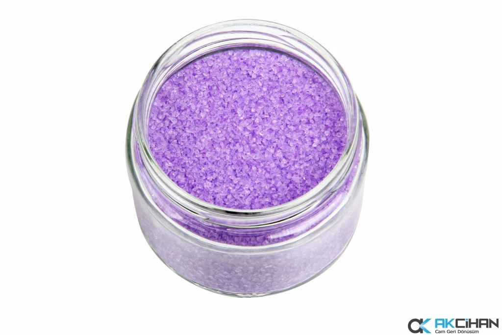 PURPLE CRUSHED GLASS