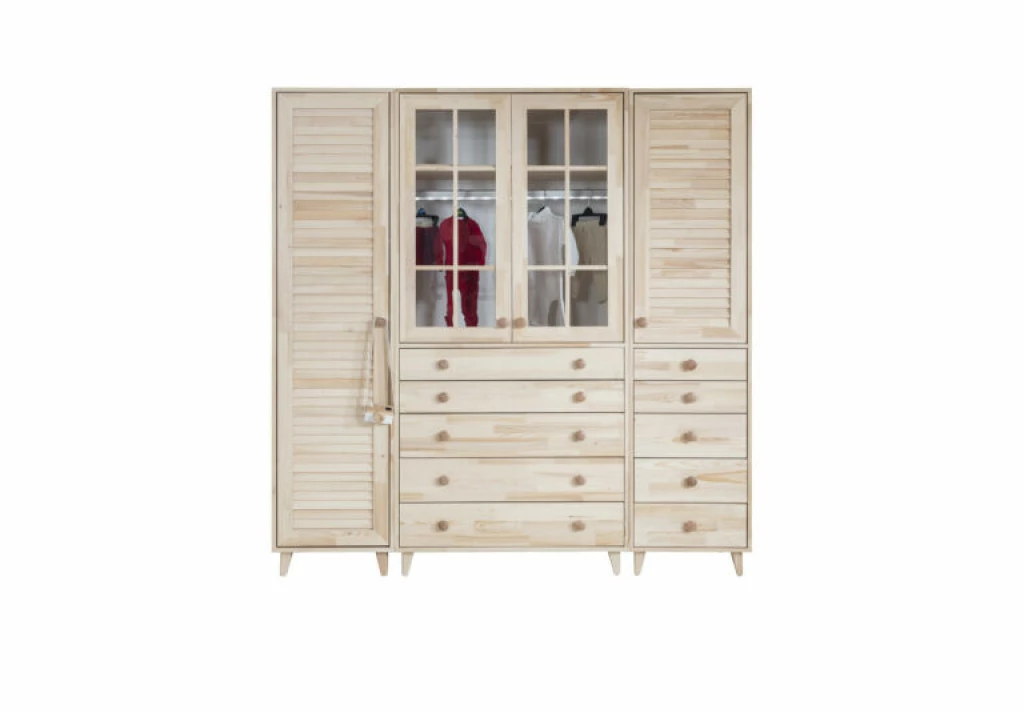 Ilkim Wardrobe with 4 Doors and 10 Drawers