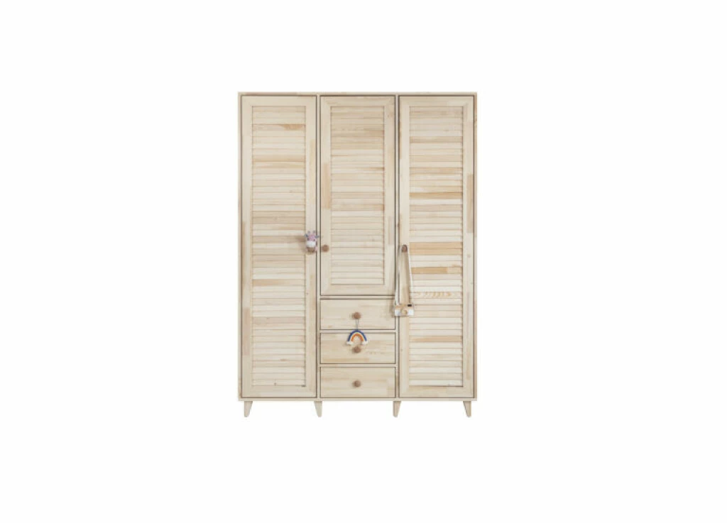 Pine Standard Cabinet with 3 Doors