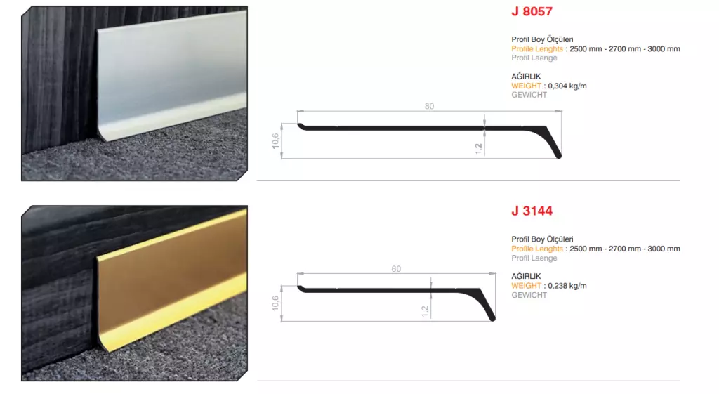 Skirting Profiles