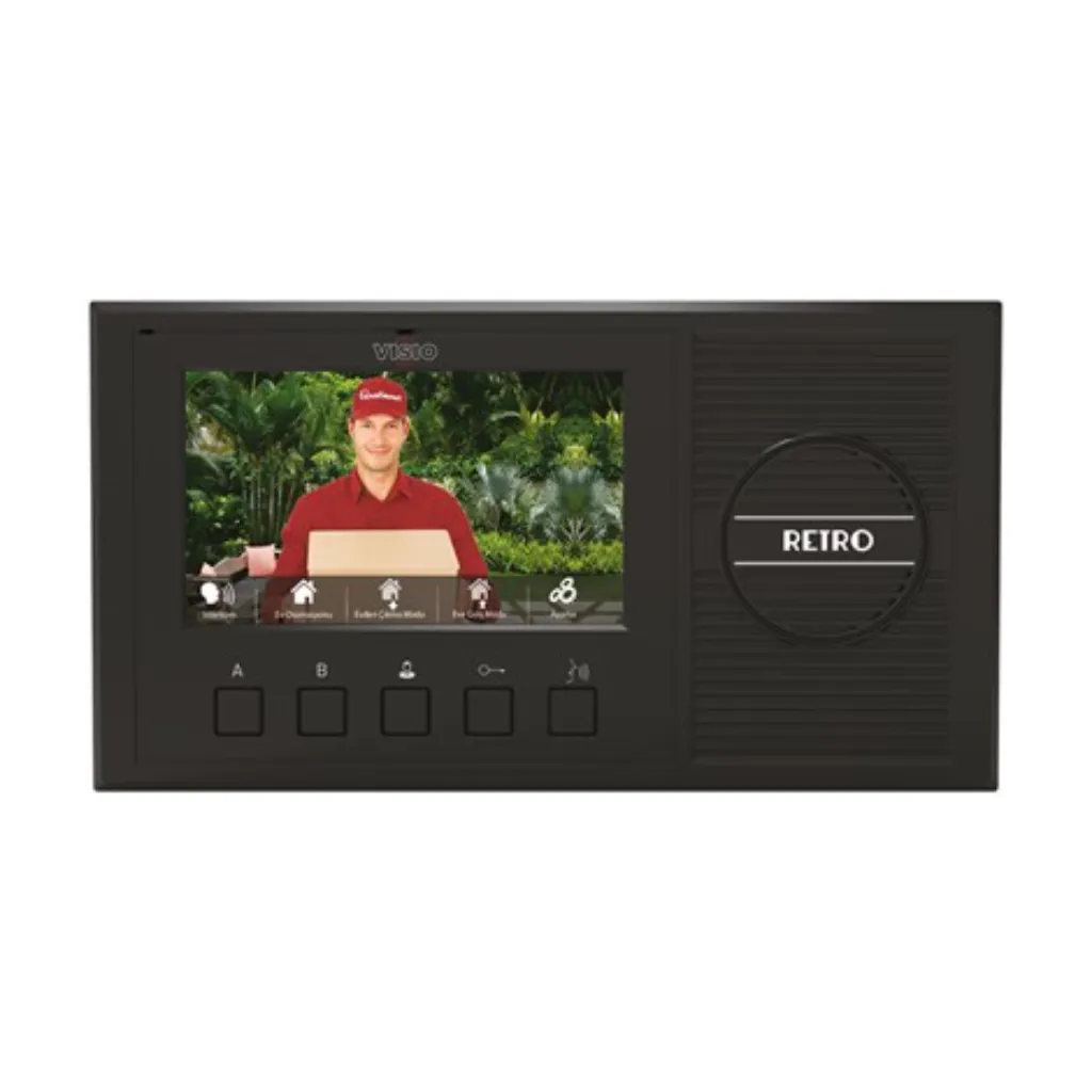 Retro 4.3'' Video Doorphone Black