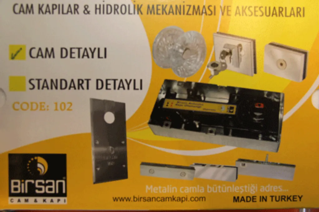 Birsan Cam Detaylı Komple Cam Kapı Seti