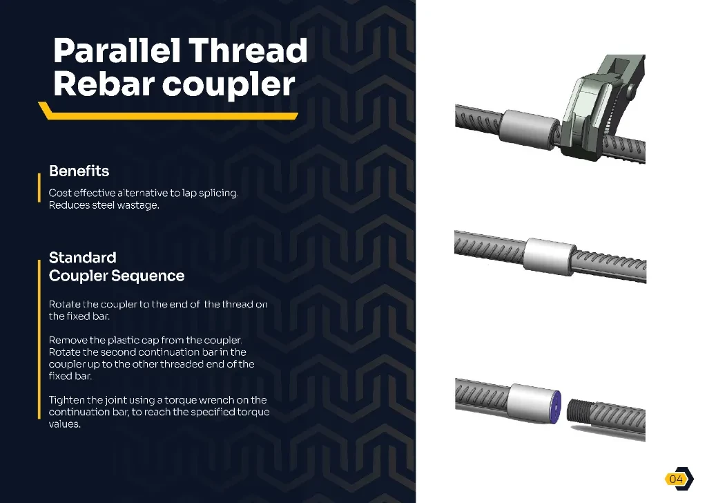 KUPLOR Parallel Thread Rebar Coupler